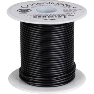 Consolidated 16 AWG Stranded Copper GPT Black Automotive Hook-Up Primary Wire 100 ft.